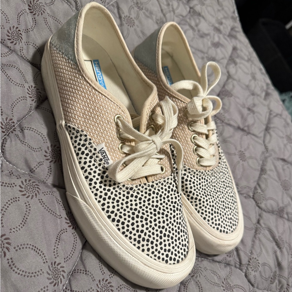 Vans Beige and White UltraCush Sneakers